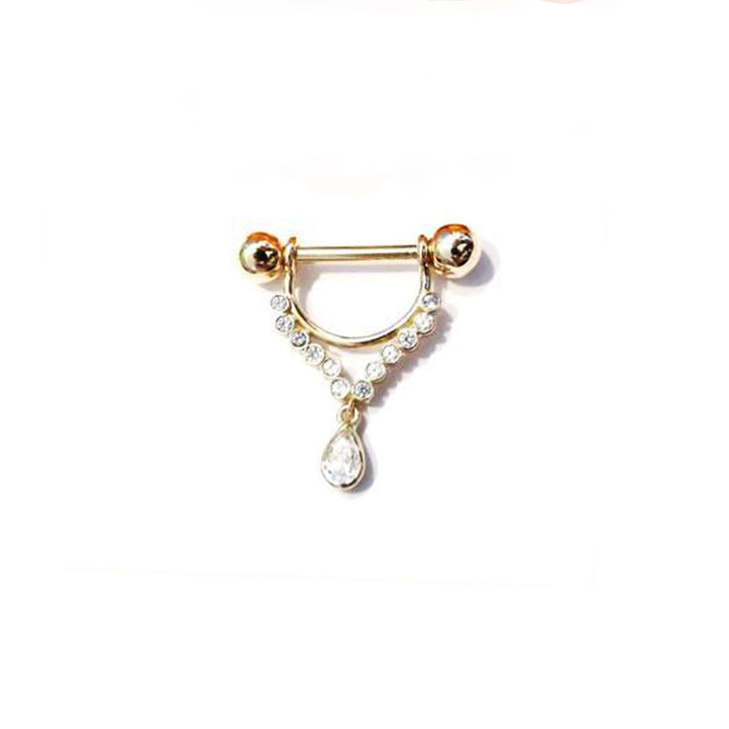 goldenes-nippelpiercing-mit-zirkonia-gelbgold