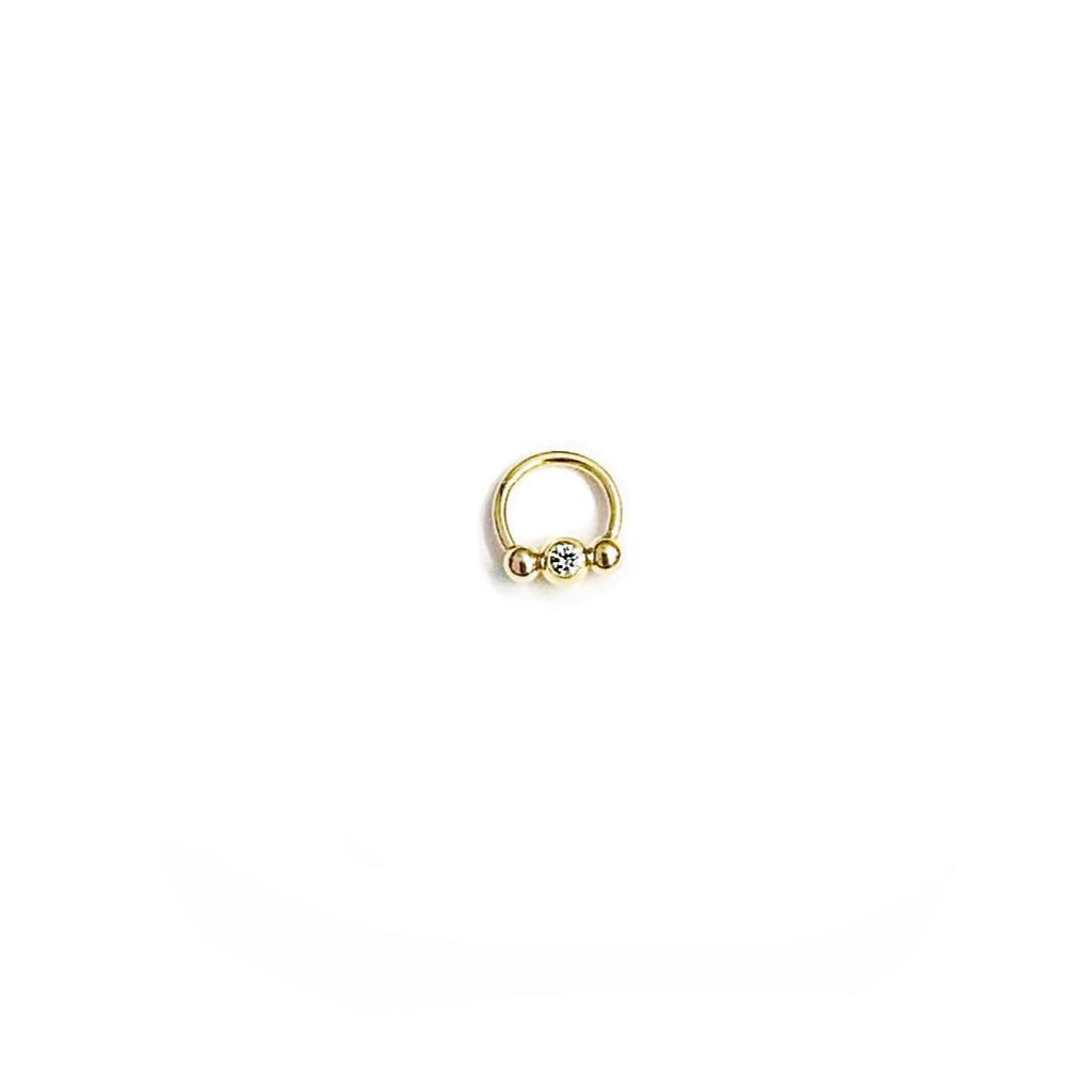 Goldenes_Daithpiercing_Hufeisen_Klemmkugelring_18kt_Gold