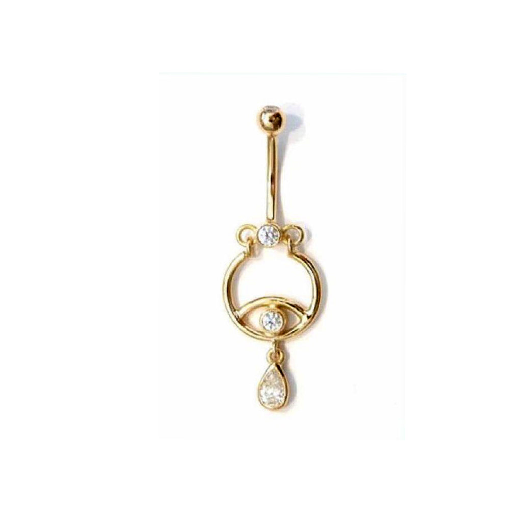 bodygoldbauchnabelpiercingmitAnhängerKettezirkoniagold
