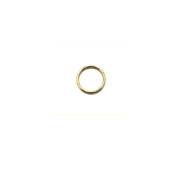 Body Gold Piercingschmuck Ringe/Hufeisen Goldener Segmentring 1,0/1,2/1,6 mm in 18 kt Gelbgold/Weißgold oder Rosé Gold